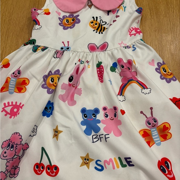 Lola + The Boys doodle Art Dress with Pink Collar - Picture 2 of 6